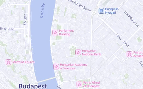 indigo map style preview: Light lavender land, indigo-blue water, lilac streets, POI icons.