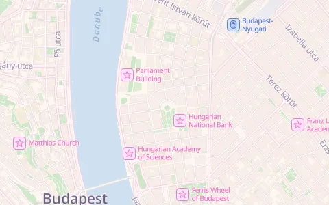 pastel map style preview: Soft pink-cream land, pale blue water, light green parks, POI icons.