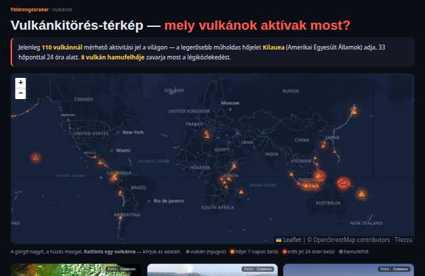 Vulkánradar — előnézet