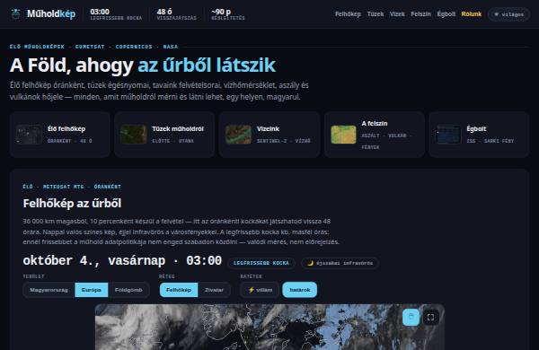 Műholdkép — előnézet
