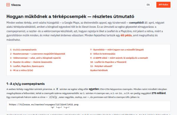 Hogyan működnek a térképcsempék? — előnézet