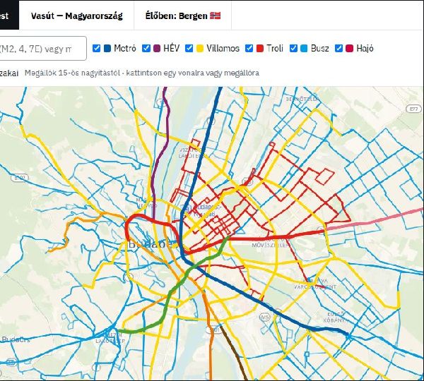 Tömegközlekedési térkép — előnézet