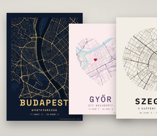 Térkép poszter készítő — előnézet