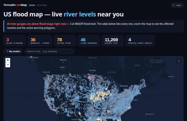 23 River Gauges in Flood Right Now — előnézet