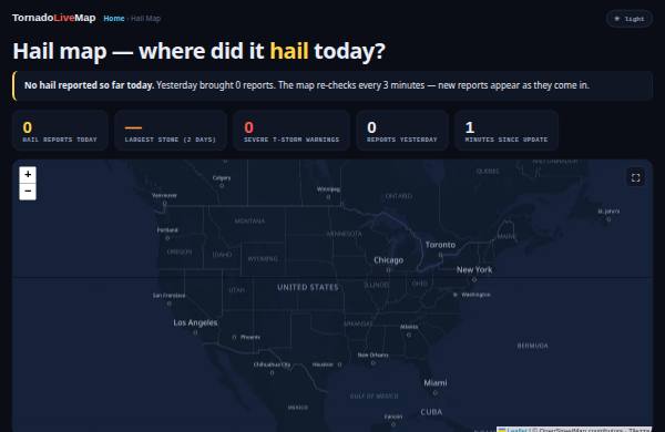Hail Map — előnézet