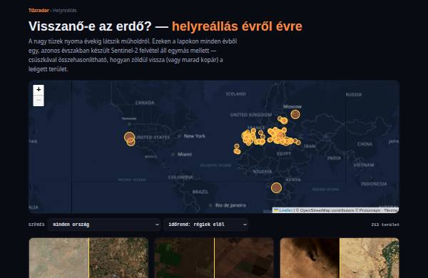 Helyreállás a tüzek után — előnézet