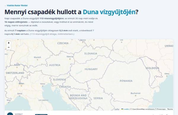 Eső a vízgyűjtőn — előnézet